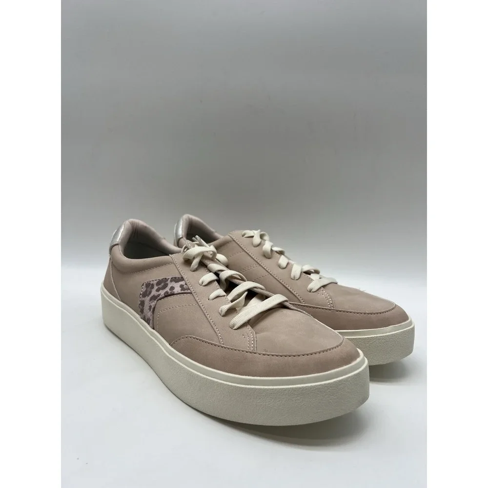 Dr. Scholls Madison Lace Womens Platform Sneaker Rose Dust Pink Leopard Size 10